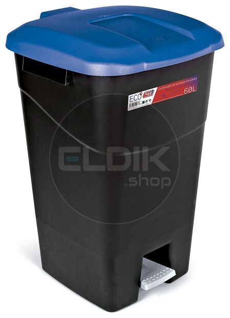 Tayg 431029/4 4 x Afvalcontainer met Voetpedaal - 60 Liter + Afvalzakken