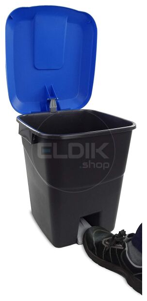 Tayg 430022/6 6 x Afvalcontainer met Voetpedaal - 50 Liter + Afvalzakken