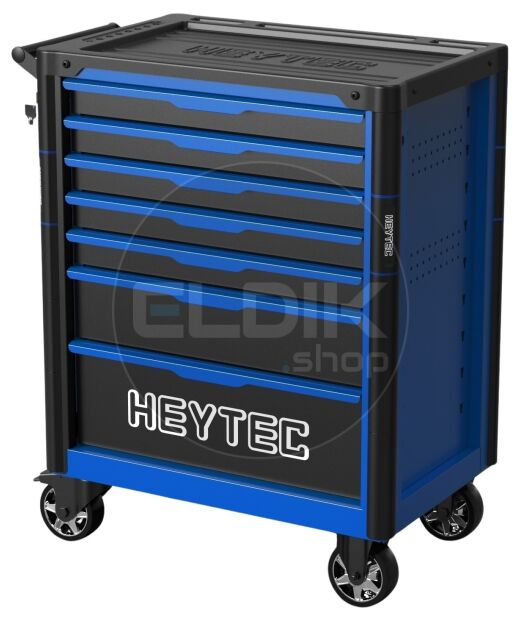 Heytec 50811322700 Gevulde gereedschapswagen 7 laden | 132 Delig in Foam inlay | Blauw