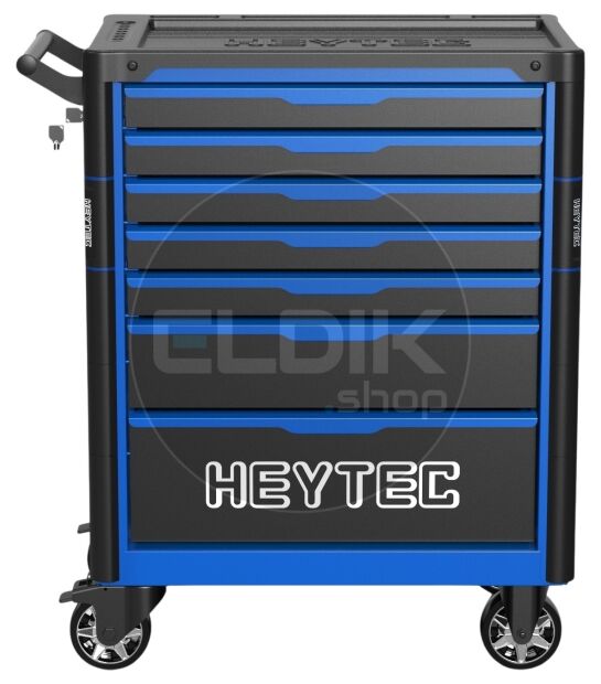 Heytec 50811322700 Gevulde gereedschapswagen 7 laden | 167 Delig in Foam inlay | Blauw