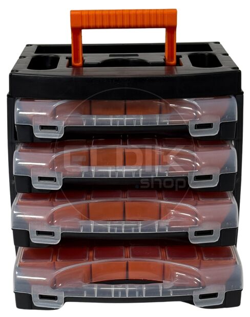 E-Tools Midibox 2 x Opbergassortimentbox met 4 assortimentsdozen | Duopack - 179247/2