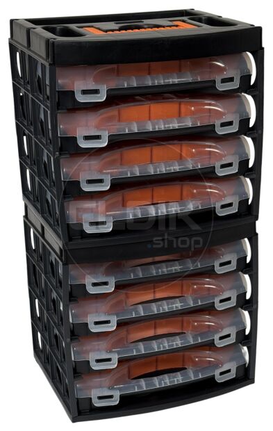 E-Tools Midibox 2 x Opbergassortimentbox met 4 assortimentsdozen | Duopack - 179247/2