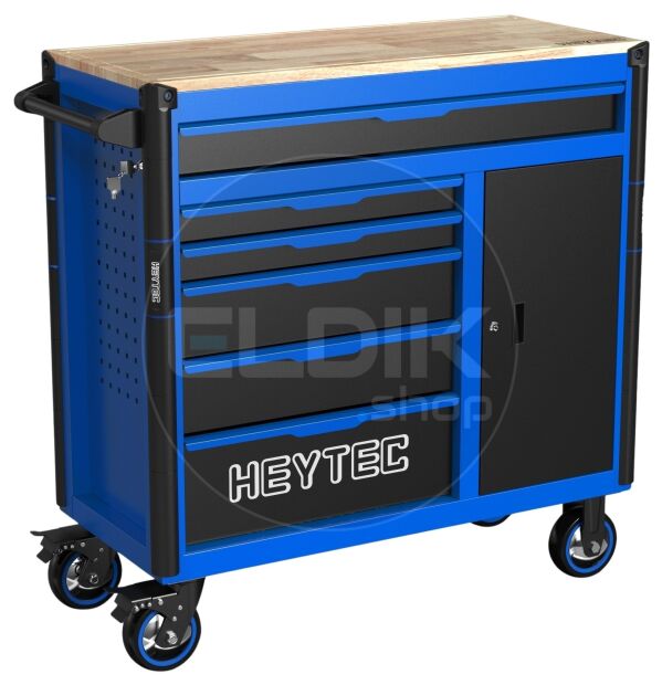 Heytec 50811330120 Gevulde gereedschapswagen 6 laden | 167 Delig in Foam inlay | Blauw