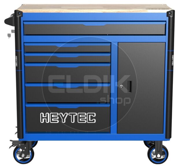 Heytec 50811330120 Gevulde gereedschapswagen 6 laden | 167 Delig in Foam inlay | Blauw