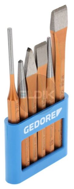 Gedore 106 6 Delige Beitelset in Kunststof Houder - 8725200