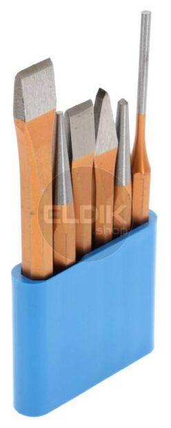 Gedore 106 6 Delige Beitelset in Kunststof Houder - 8725200
