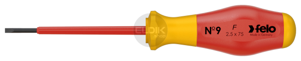 Felo 913 025 90 VDE Schroevendraaier Sleuf 2,5
