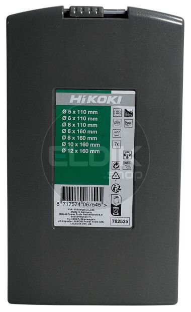 Hikoki 782535 SDS-Plus borenset | 2-snijder | 7-delig in metalen cassette