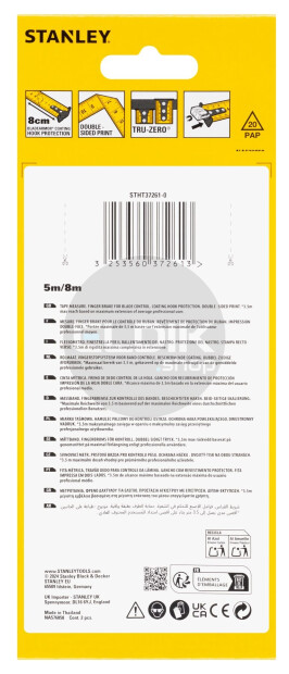 Stanley STHT37261-0 Duopack: Rolbandmaat Control-Lock 5m- 25mm + 8m-25mm