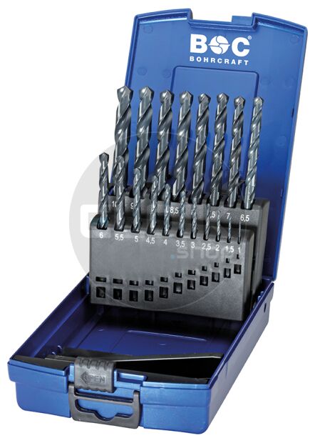 Bohrcraft KG10-OX Metaalboorset 1,0 - 10,0 x 0,5 | 19-delig - 11191330019