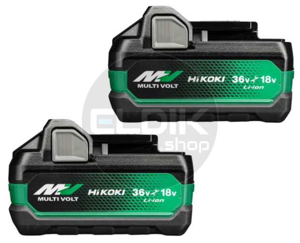 Hikoki BSL36B18X Twin Pack 2x Multi-Volt accu BSL36B18X - 36V 4.0Ah/18V 8.0Ah - 380207