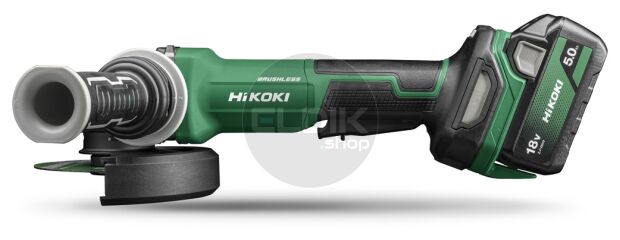 Hikoki G1813DVFWQZ Accu haakse slijpmachine- 18V / 125 mm - Inclusief lader en 2 x BSL1850MA accu's - In HSC III koffer