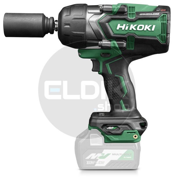 Hikoki WR36DGW4Z Accu slagmoersleutel - 36 V / 1.400 Nm-2.000 Nm / 1/2 " - Exclusief lader en accu's