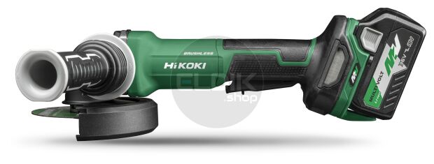 Hikoki G3613DFWQZ Accu haakse slijpmachine- 36V / 125 mm - Inclusief lader en 2 x BSL36A18 accu's - In HSC III koffer