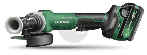 Hikoki G3613DFWQZ Accu haakse slijpmachine- 36V / 125 mm - Inclusief lader en 2 x BSL36A18 accu's - In HSC III koffer