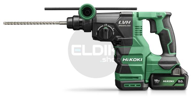 Hikoki DH1826DAWPZ Accu boor-breekhamer - 18 V / 3,2 J - Inclusief lader en 2x 5.0 Ah accu's - HSC IV koffer