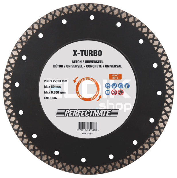 Perfectmate X-Turbo diamantzaagblad 350mm, asgat 30.0mm voor universeel gebruik en beton - EPT0715