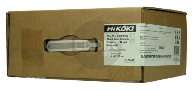 Hikoki 4100443 Duplex nagels glad schuin 21º 3.3x77/89