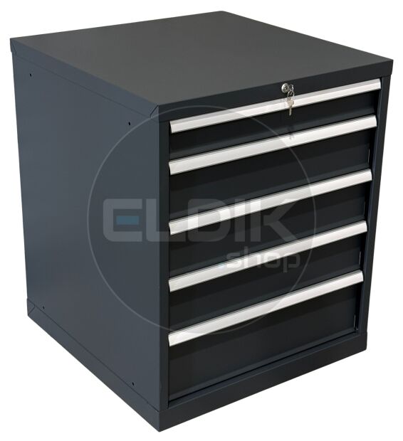 E-Tools | premium line 75751 Werkplaatskast | B717 x D725 x H850 | 5 laden | Antraciet