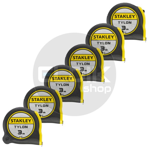 Stanley 0-30-687/5 6 x Rolbandmaat Tylon 3m - 12,7mm