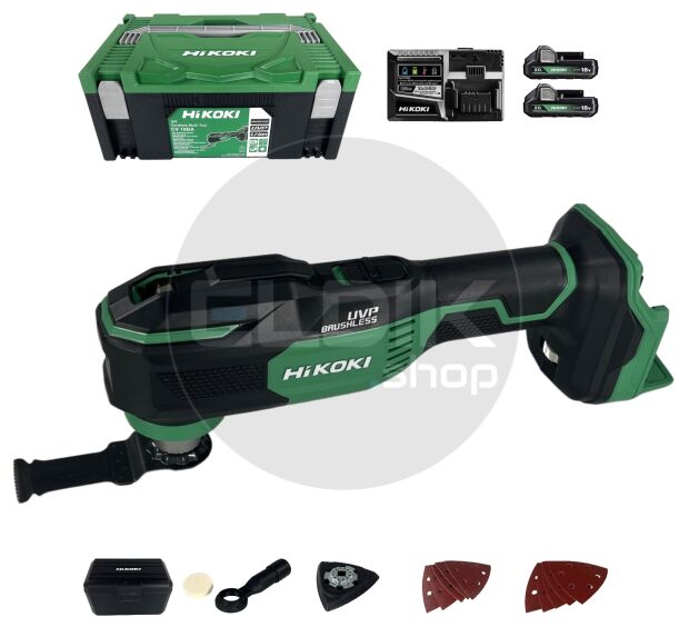 Hikoki CV18DAWRZ Accu multitool - 18 V - Inclusief 2 x 2.0 Ah accu's en lader - In HSC II koffer