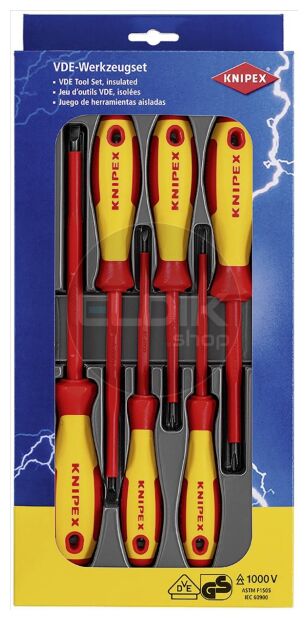 Knipex 00 20 12 V01 Schroevedraaier set VDE 6-delig