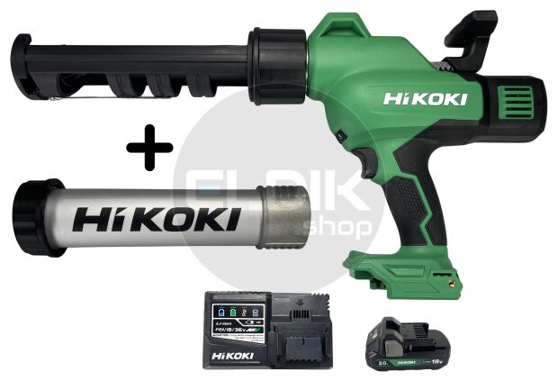 Hikoki AC18DAWPZ Accu kitspuit - 18 V - 400 ml - Inclusief lader en 1x 2.0 Ah accu