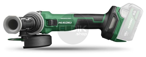 Hikoki G1813DEW4Z Accu haakse slijpmachine - 18V / 125 mm - Exclusief lader en accu's