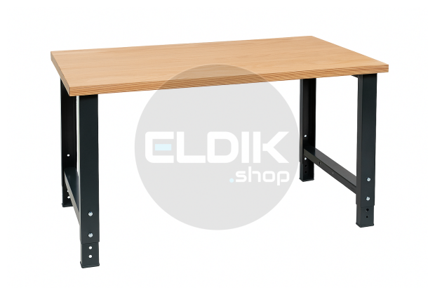 Lista Werkbank multiplex | B1500 x D750 x H740/1090 mm | Antraciet