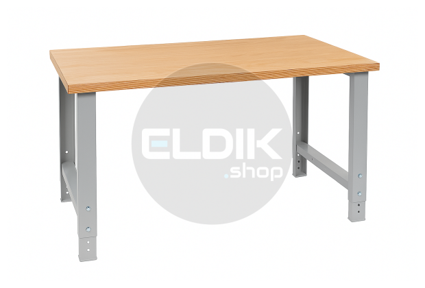 Lista Werkbank multiplex | B1500 x D750 x H740/1090 mm | Lichtgrijs