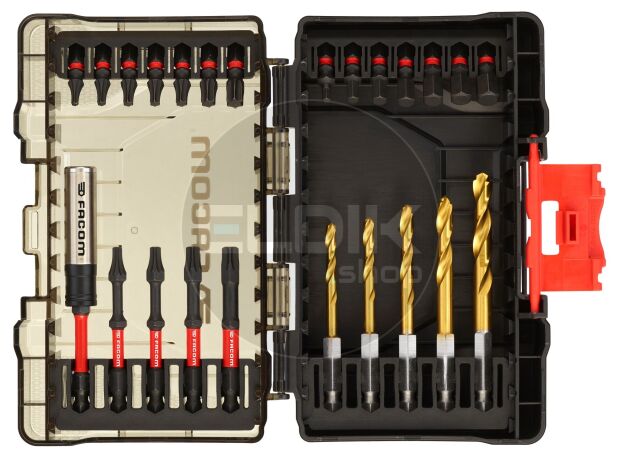 Facom EN.1J24PB 24 Delige Max Impact Bit- en Borenset