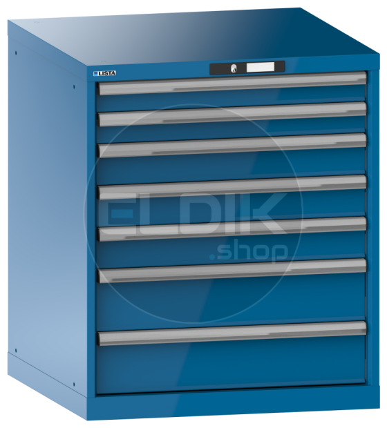 Lista 14.503.010 Werkplaatskast |B717 x D725 x H850 | 7 laden | Blauw