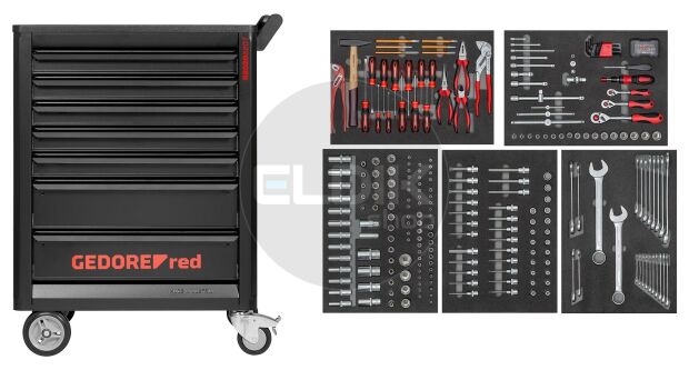 Gedore Red R22071005 273 Delige Gevulde Gereedschapwagen - 3301678