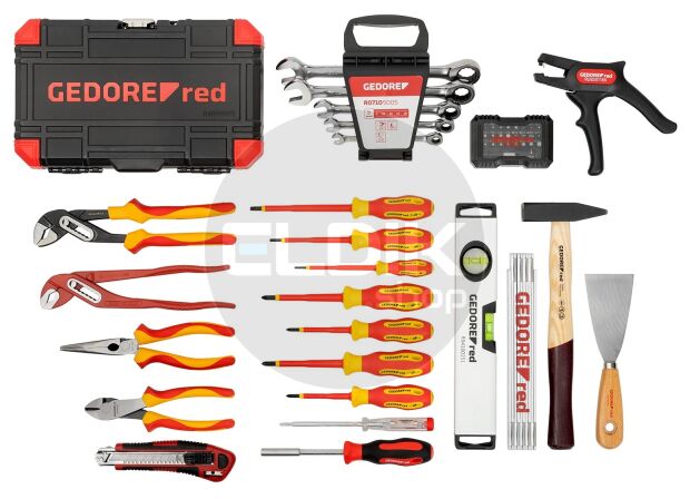 Gedore Red R21652089 89 Delige Gereedschapset - ELEKTRICIEN - Though Case - 3301643