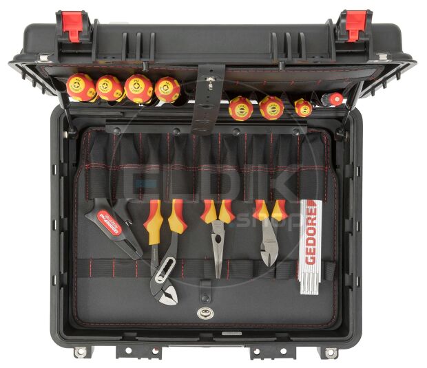 Gedore Red R21652089 89 Delige Gereedschapset - ELEKTRICIEN - Though Case - 3301643