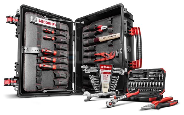 Gedore Red R21652057 56 Delige Gereedschapset - AZUBI L - Though Case - 3301638