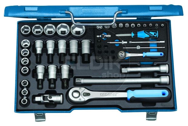 Gedore 19 V20 U-10 50 Delige Dopsleutelset 1/4" - 1/2" - 6157490