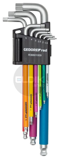 Gedore Red R36601009 9 delige Haakse Stiftsleutelset - 1,5 - 10 mm - 3301332