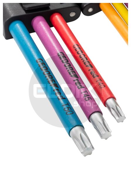 Gedore Red R36401009 9 Delige Haakse Torxsleutelset - T10 - T50 - 3301333