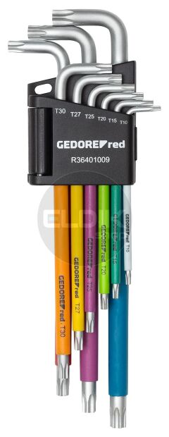 Gedore Red R36401009 9 Delige Haakse Torxsleutelset - T10 - T50 - 3301333
