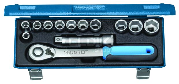 Gedore 19 KMU-20 13 Delige Dopsleutelset 1/2" - 2545810