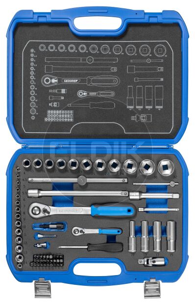Gedore 19 BMC-20 69 Delige Dopsleutelset 1/4" - 1/2" - 3108902
