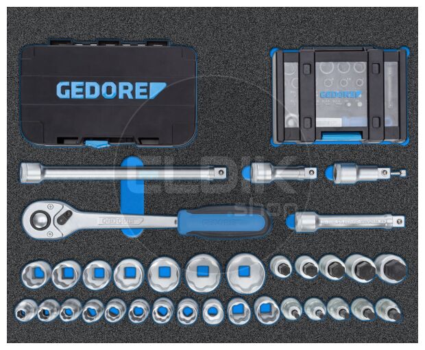 Gedore WSL M-TS-172 172 Delige Gevude Gereedschapwagen - 3100197