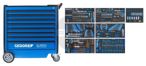 Gedore 2005 XL-S-466 466 Delige Gevulde Gereedschapwagen XL - 3458946