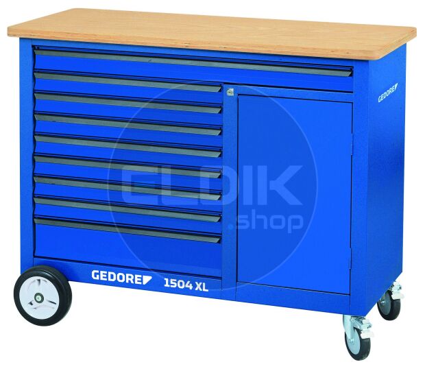 Gedore 1504 XL 1710 9 Laden Verrijdbare Werkbank - 2259001
