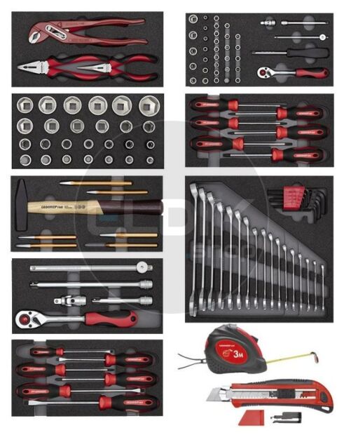 Gedore Red R21010001 Set van 8 modules in Kunststof Inlay | 119-delig - 3301656