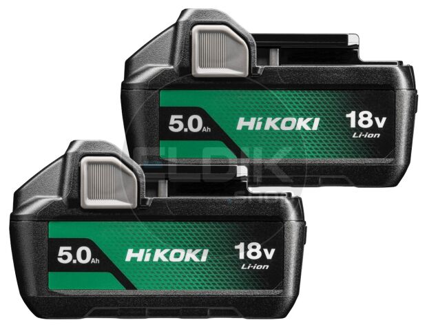Hikoki BSL1850 18V Duopack 18V Li-Ion accu - 5.0Ah (2st) - 336385
