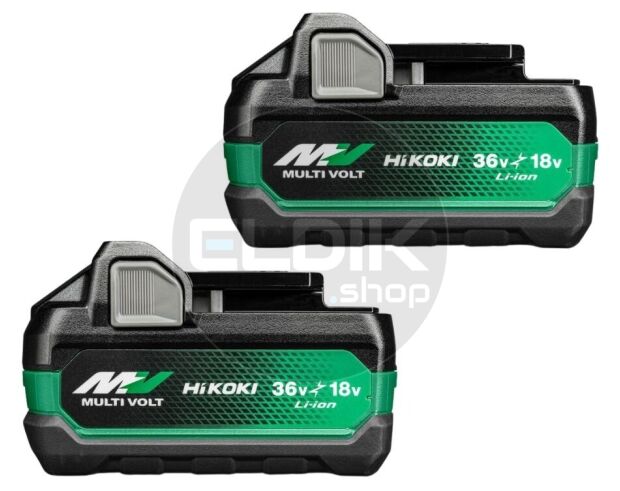 Hikoki BSL36A18 Multi-Volt accu x 2 - 36V 2.5Ah/18V 5.0Ah Li-ion - 373788