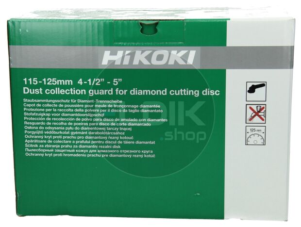 Hikoki 377086 Stofafzuigkap voor doorslijpschijf 125 mm (met geleiderollen)