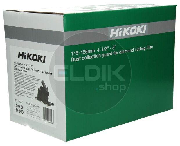 Hikoki 377086 Stofafzuigkap voor doorslijpschijf 125 mm (met geleiderollen)